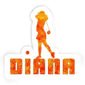 Sticker Golfer Diana Image