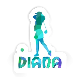 Sticker Diana Golfer Image