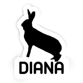 Lapin Autocollant Diana Image