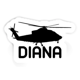 Sticker Helicopter Diana Image