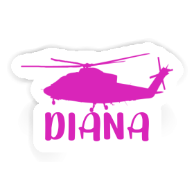 Helicopter Sticker Diana Image