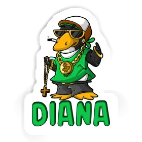 Autocollant Pingouin hip-hop Diana Image