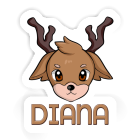 Deerhead Sticker Diana Image