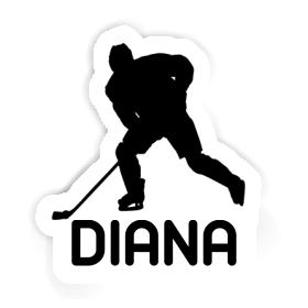 Diana Sticker Hockey Player Image