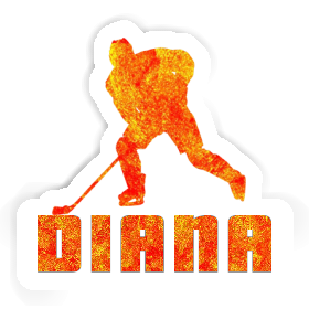 Hockey Player Sticker Diana Image