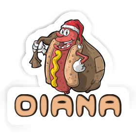 Hot Dog Sticker Diana Image