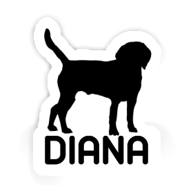 Dog Sticker Diana Image