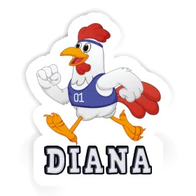 Diana Autocollant Poulet Image