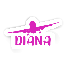 Sticker Diana Flugzeug Image