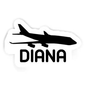 Sticker Jumbo-Jet Diana Image