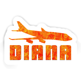 Sticker Jumbo-Jet Diana Image