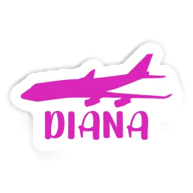 Sticker Diana Jumbo-Jet Image