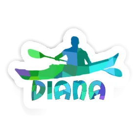 Kayaker Sticker Diana Image