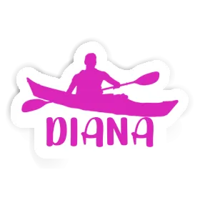 Kayaker Sticker Diana Image