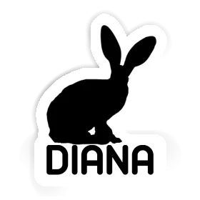 Diana Autocollant Lapin Image