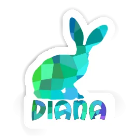 Lapin Autocollant Diana Image