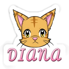 Diana Autocollant Chat Image