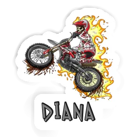 Sticker Motocrossfahrer Diana Image