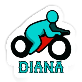 Diana Autocollant Motocycliste Image