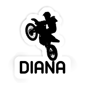 Motocross Rider Sticker Diana Image