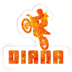 Sticker Motocross-Fahrer Diana Image