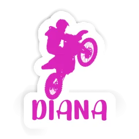 Aufkleber Motocross-Fahrer Diana Image