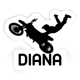 Diana Autocollant Motocrossiste Image