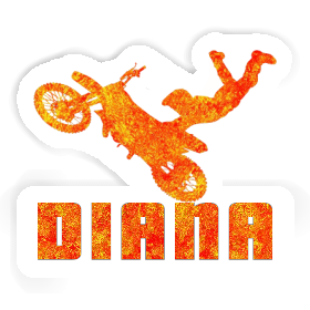 Diana Sticker Motocross Rider Image