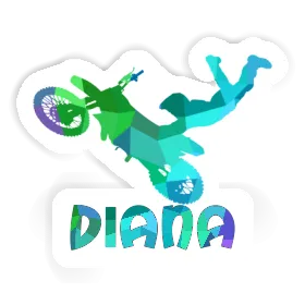 Sticker Motocross Rider Diana Image