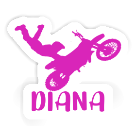 Autocollant Diana Motocrossiste Image