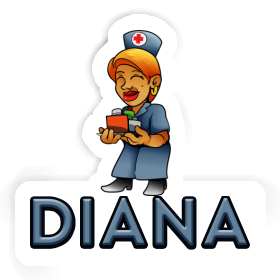 Krankenschwester Aufkleber Diana Image