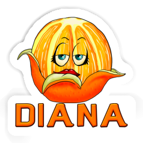 Orange Sticker Diana Image