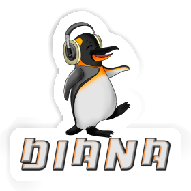 Sticker Music Penguin Diana Image