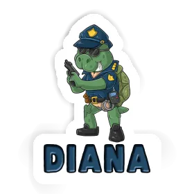 Diana Autocollant Policier Image