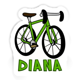 Racing Bicycle Sticker Diana Image