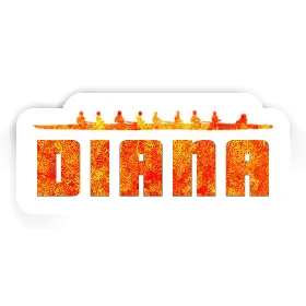 Diana Sticker Ruderboot Image