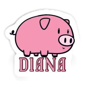 Diana Aufkleber Schwein Image