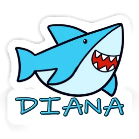 Autocollant Diana Requin Image