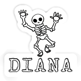 Diana Autocollant Squelette Image