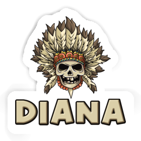 Sticker Kinder Totenkopf Diana Image