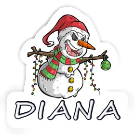 Bad Snowman Sticker Diana Image