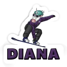 Diana Sticker Snowboarder Image