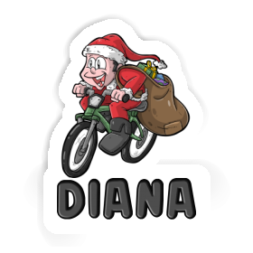 Cycliste Autocollant Diana Image