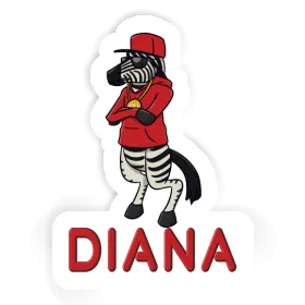 Sticker Zebra Diana Image