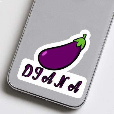 Sticker Diana Aubergine Notebook Image