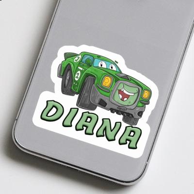 Race car Sticker Diana Laptop Image