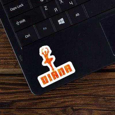 Diana Sticker Ballerina Laptop Image