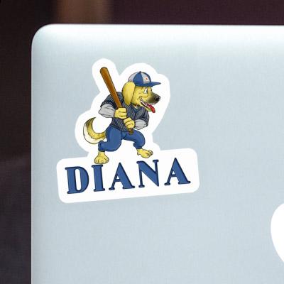 Autocollant Diana Baseball-Chien Gift package Image