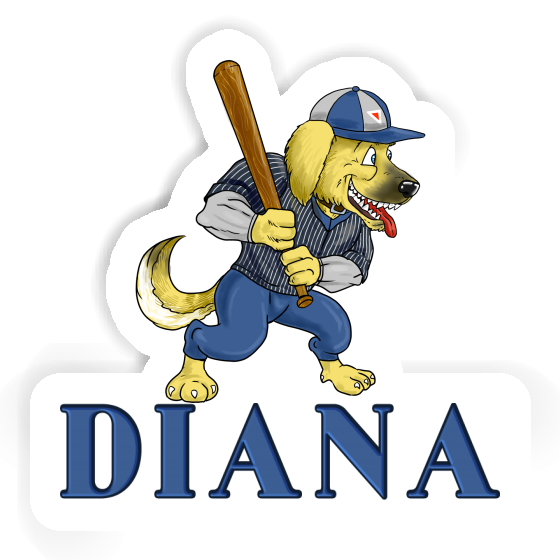 Baseball-Hund Sticker Diana Gift package Image