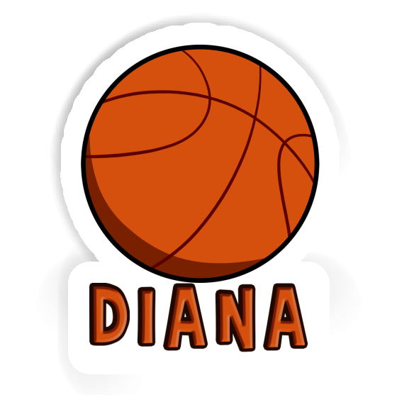 Ballon de basketball Autocollant Diana Laptop Image